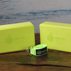 YOGA BLOCK STRETCH SET YOGA PILATES FITNESS (bonus strap included)