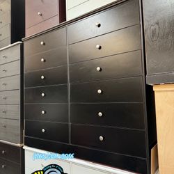 12 Drawer Dresser Black Compressed New Chest Cajonera 