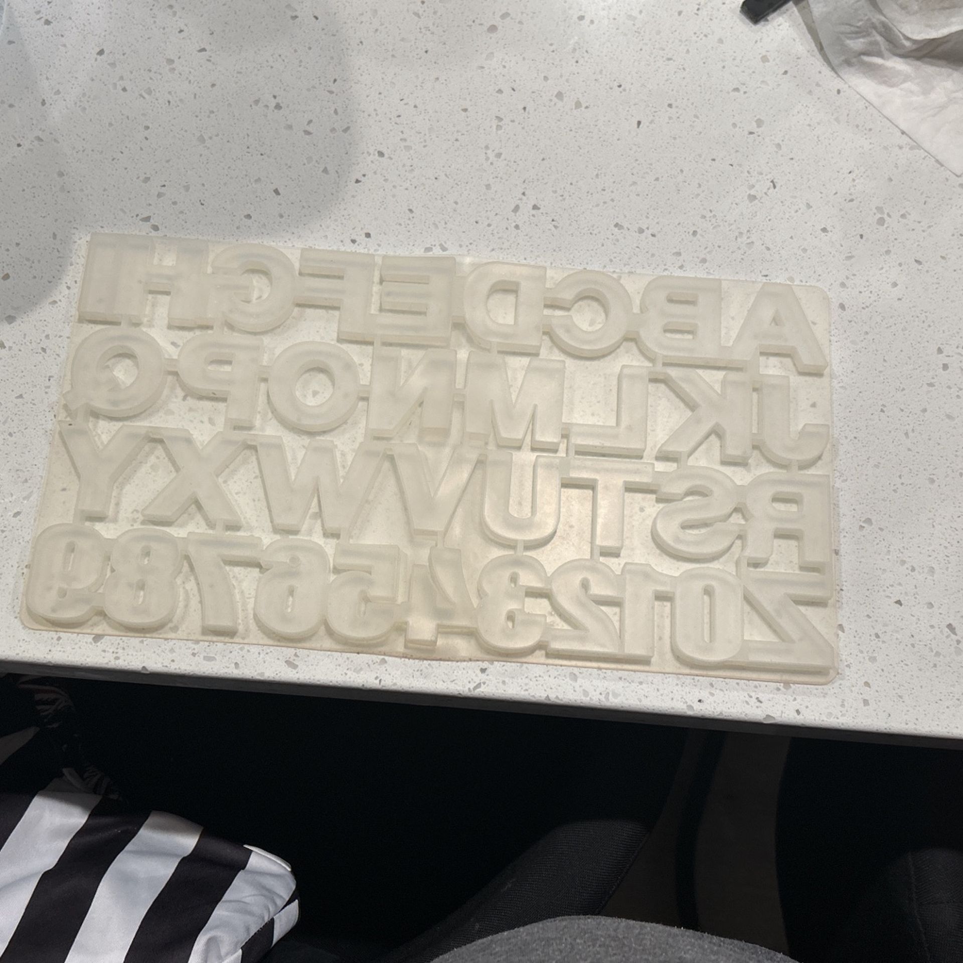 Alphabet And Number Silicone Mold