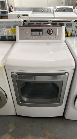 LG Front Load Dryer – Sensor Dry, Stainless Drum, White
