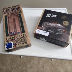New Dice Game  & Shuffleboard Game $10 Each