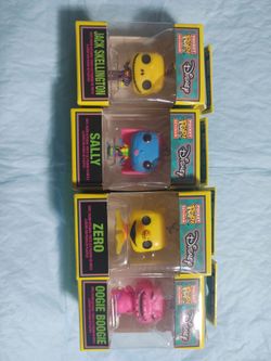 Set of 4 NEON DISNEY POCKET POPS KEYCHAINS