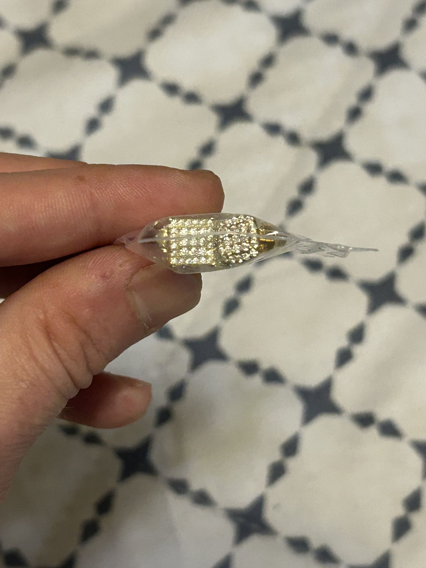 Gold Plated , Moissanite Earrings