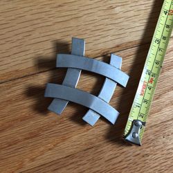 Vintage Sterling Hashtag Pin