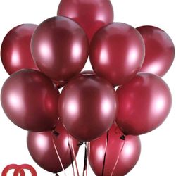 Latex Balloons, 100-Pack, 12-Inch Burgundy(Burgundy)