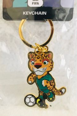 🏆FIFA World Cup™️ 2026🇲🇽🐆⚽️ZAYU ⚽️ 🐆🇲🇽Mexico Mascot Keychain
