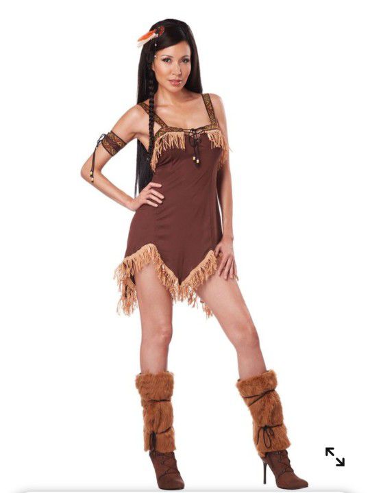 Sexy Indian Costume (Woman's Halloween Costume) Size M 