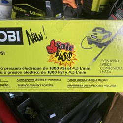 Ryobi 1800 Psi Pressure Washer New 