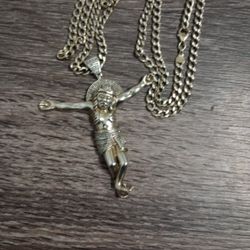 Jesus Diamond Pendant Infused 20%Gold 