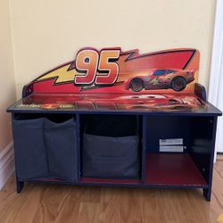  Cars Themed Bench and Toy Storage