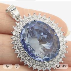 48 X 28 Mm Mystic Violet,pendant [PEN76]