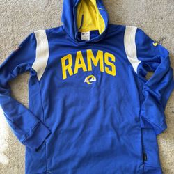 Authentic Nike Dri Fit Los Angeles Rams Men’s Hoodie Sweater Size Large, Not Puka, Stafford, Admas 