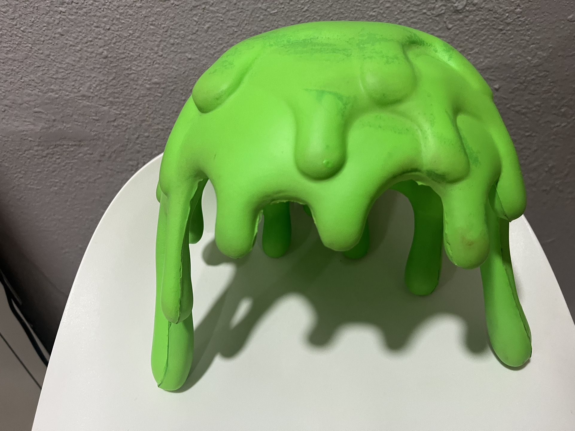 3D Nickelodeon Slime Hat Helmet Slime head Foam Neon Green