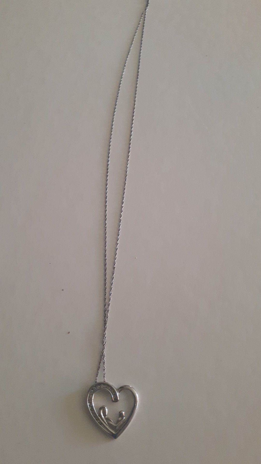 Silver Mother/child Necklace