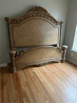 Queen bed and furniture set with big table