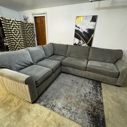 Gray 5-Seater Corner Sectional Sofa