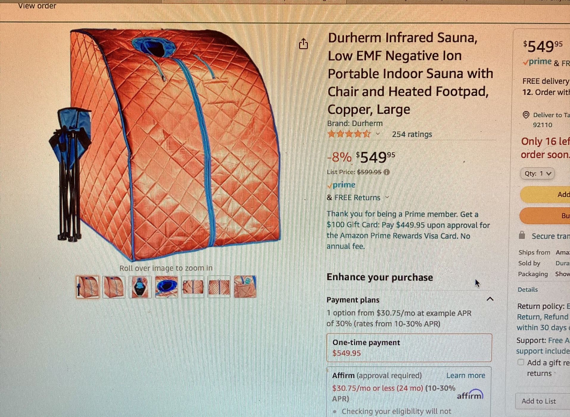 Portable Infrared Sauna