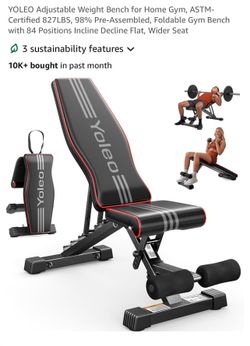 New workout bench capacity 127 pounds