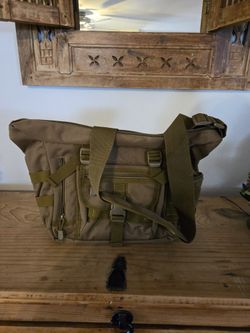 Hunter Green Messager Bag