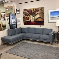 Soft Grey LAF Chaise Sectional