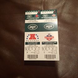 Rare Ticket  Jets Tickets