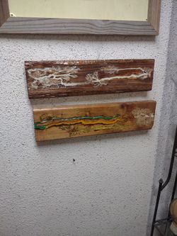 Fractured Wood Burn Wall Art