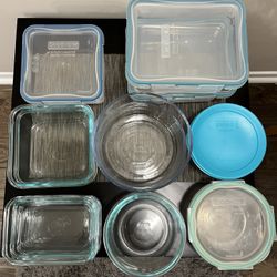 Glass Food Storage + Baking Set – Snapware Pyrex & Anchor Hocking – 26 pcs