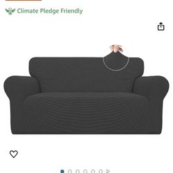 Dark Gray Loveseat Cover