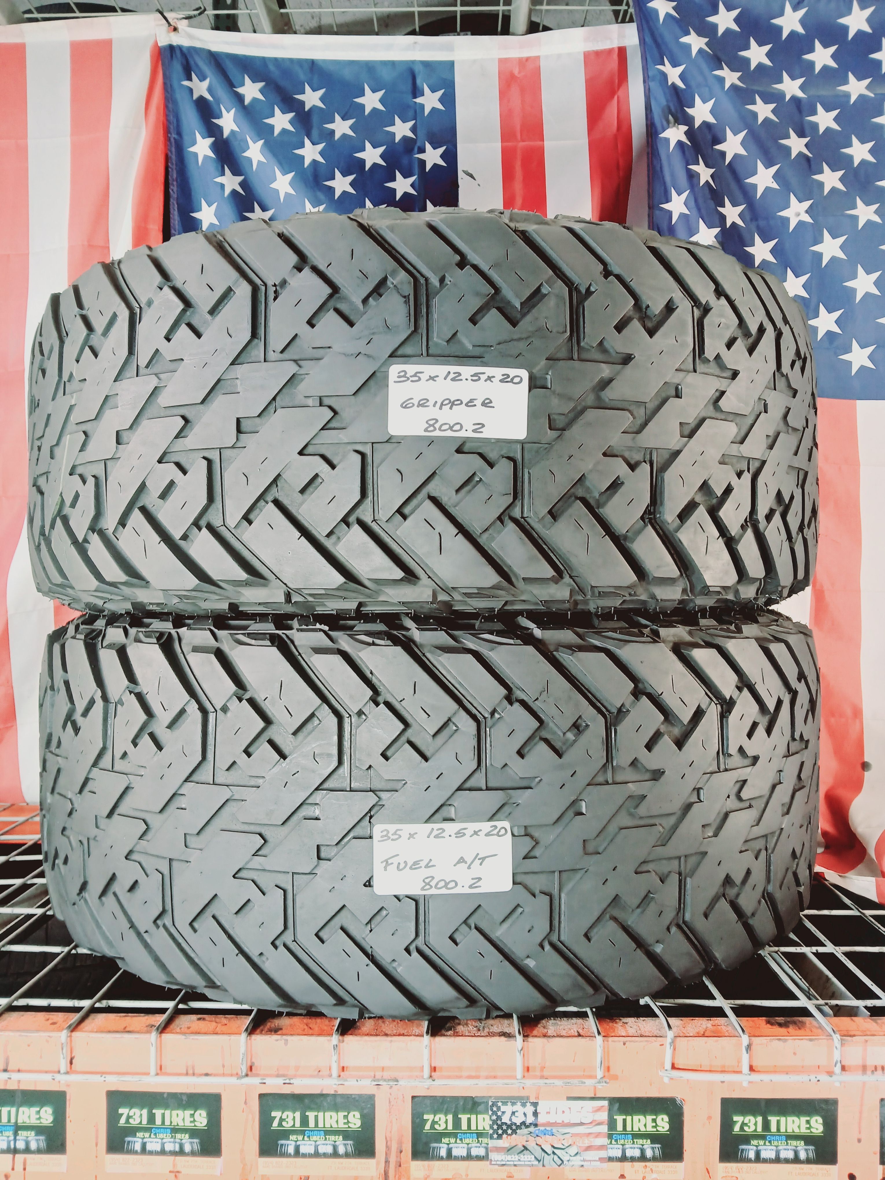 LT35X12.5R20 FUEL GRIPPER A/T ALL TERRAIN 35X12.5R20 USED TIRES 35 12.5 R20