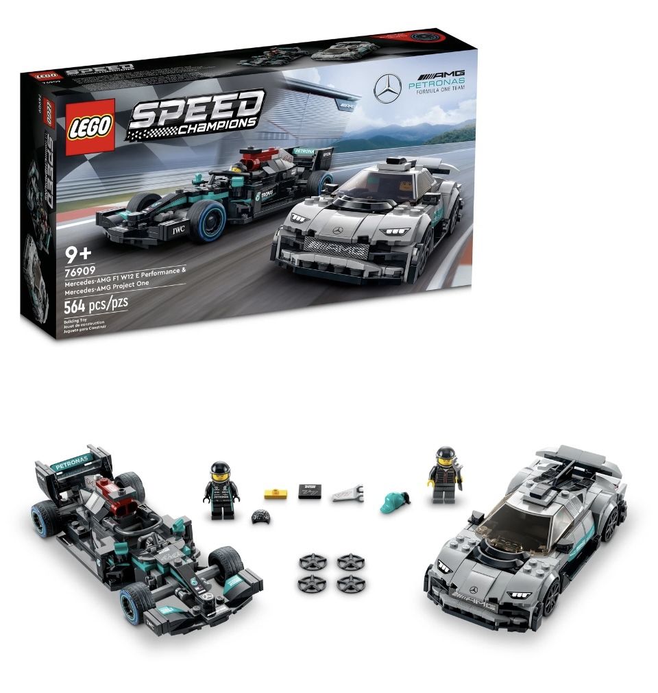 LEGO 76909 Mercedes-AMG F1 W12 E Performance & Project One (SPEED CHAMPIONS) NEW