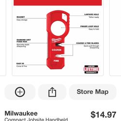 Milwaukee Knife Sharpener Multi Size Tool $12 