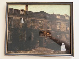Framed Ghost Haunted Mansion Art Print
