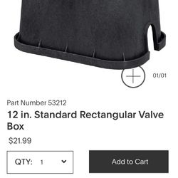 12 in. Standard Rectangular Valve Box