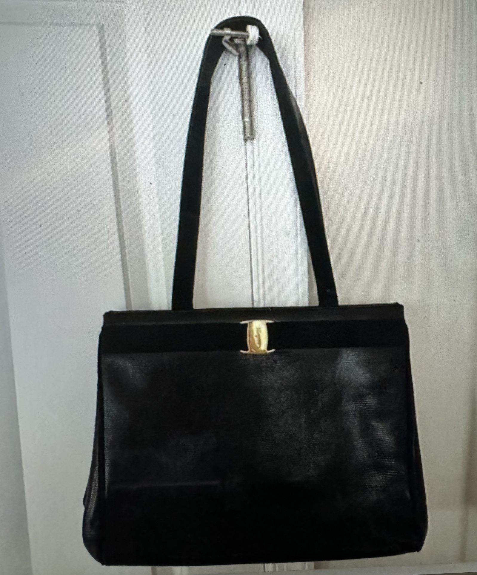 Authentic EUC Salvatore Ferragamo Textured Leather Tote