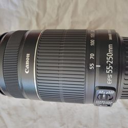 Canon EF-S 55-250 F4-5.6 IS II Lens For EOS - EXCELLENT CONDITION