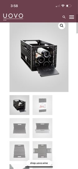 Weinbox Wine Crates – Black - 6 pieces
