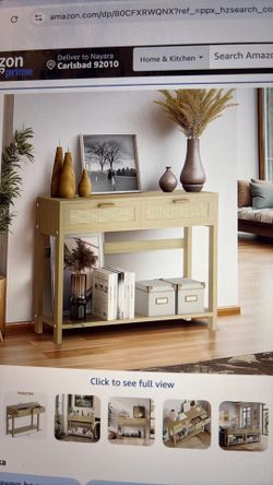 Console table for entryway or behind a sofa