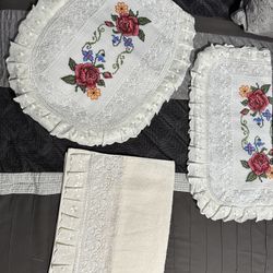 Juegos De Baño Bordados 