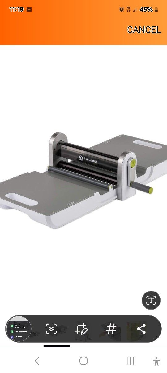 Accuquilt Fabric Cutting Machine