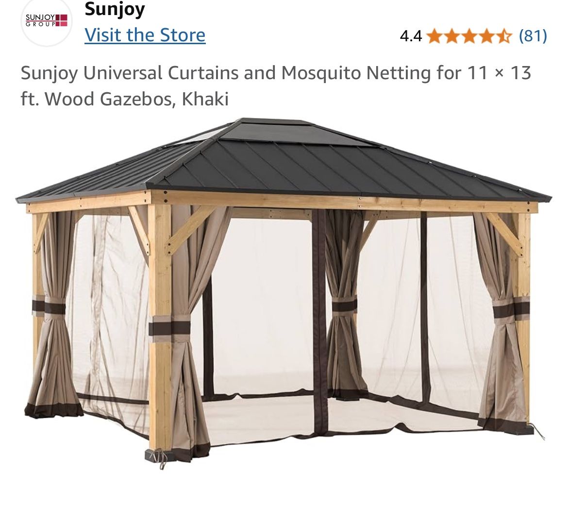Gazebo netting only 11x13