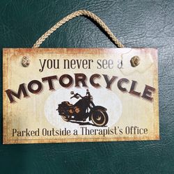 Decorative Motorcycle Sign