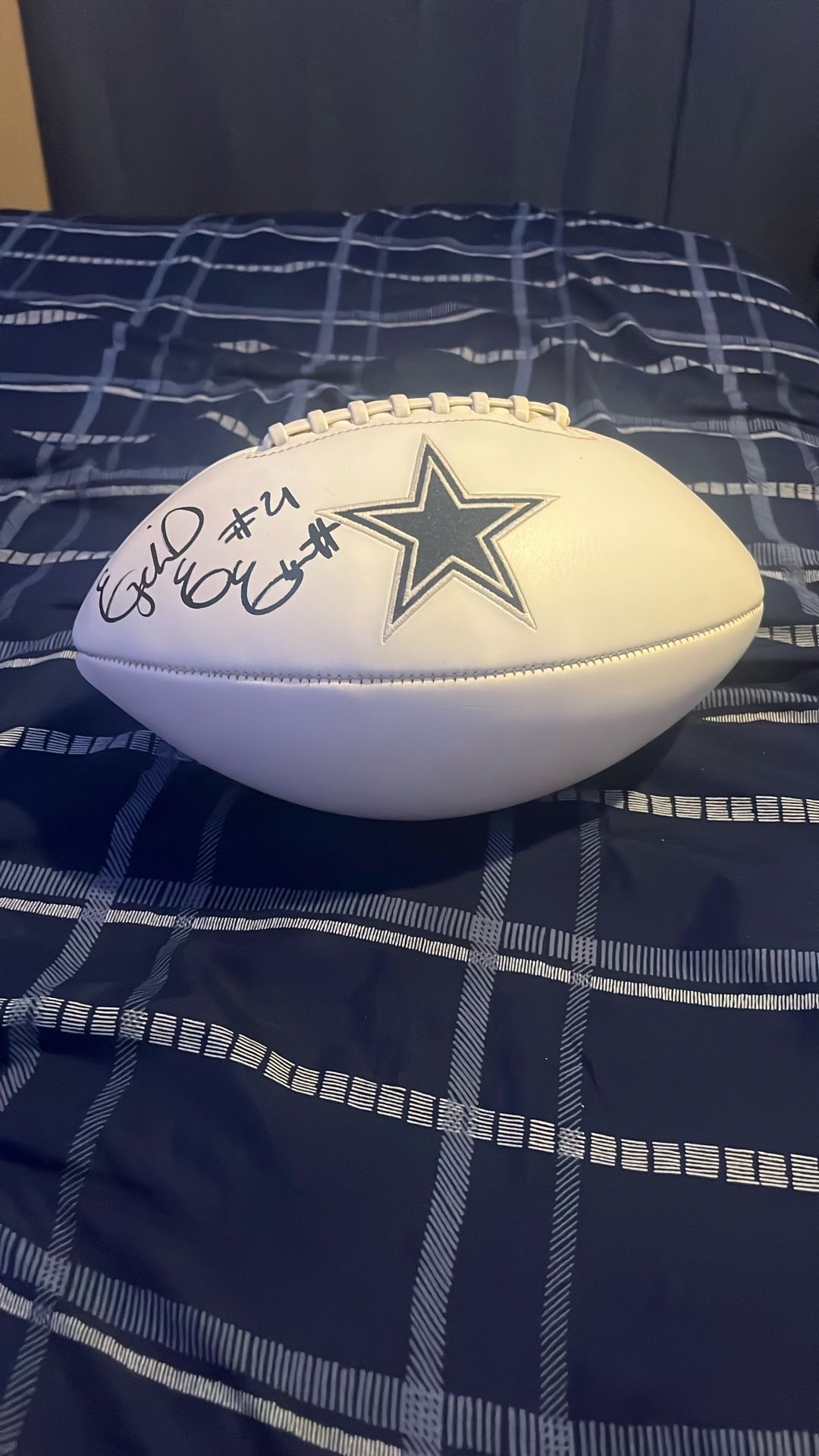Ezekiel Elliott Signed Cowboys Football