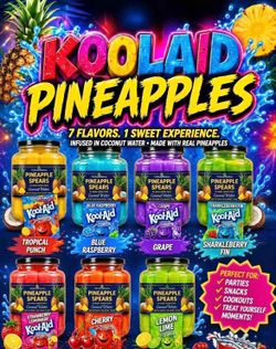 KOOLAID PINEAPPLE SPEARS!!