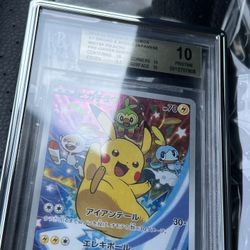 Pokemon Pikachu Promo Bgs 10 Japanese