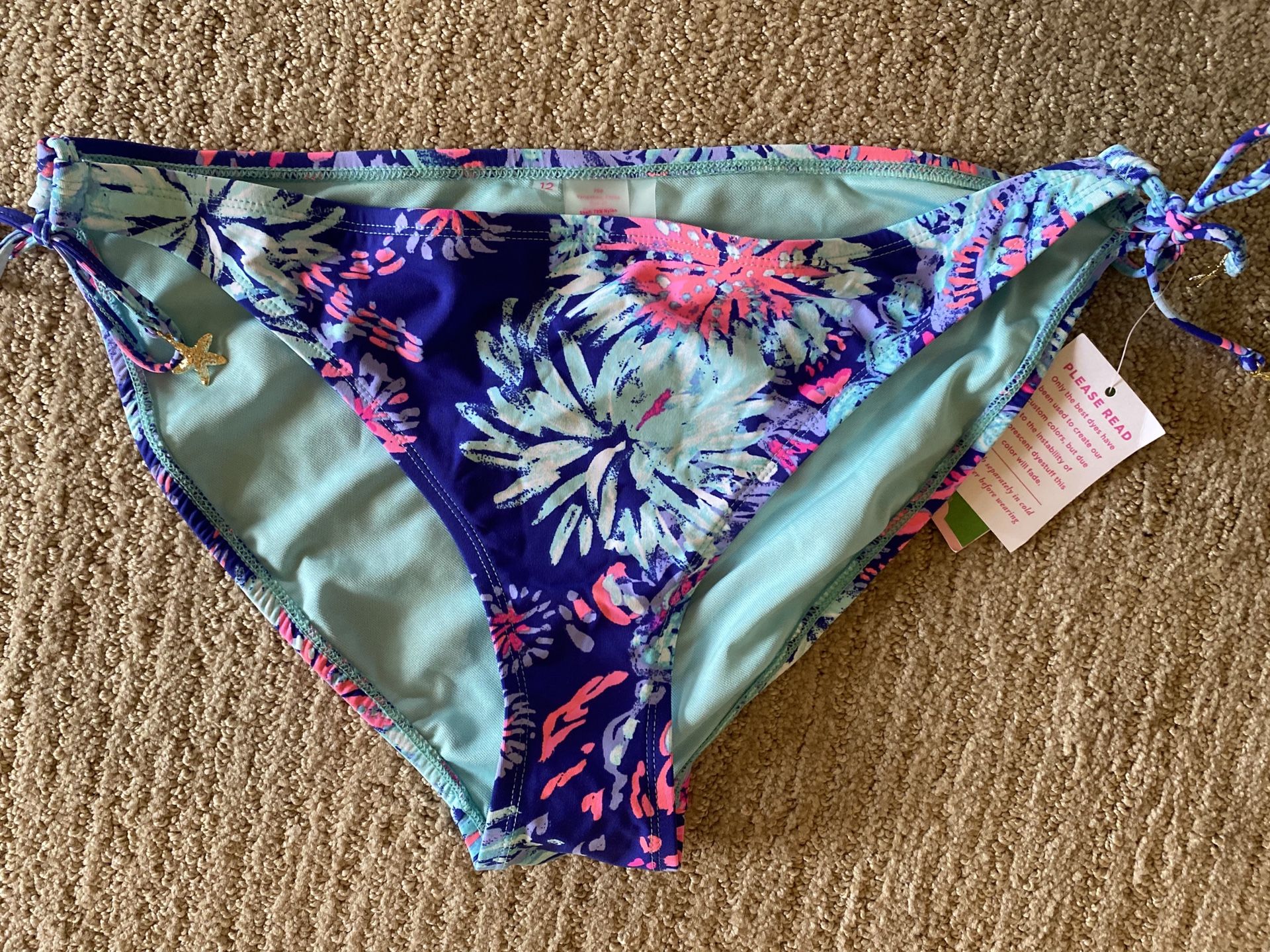 Lilly Pulitzer bikini bottoms size 12 NWT