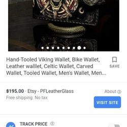 Custom handmade leather wallet