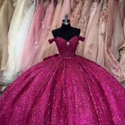 Quince Dress hot Pink 