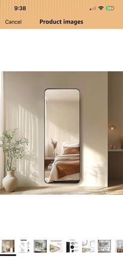 Full Length Wall Mirror 18”x 48”
