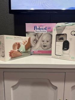 Owlet Sock and owlet Camera and spectra breast pump