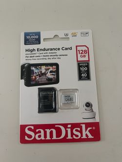Sandisk 128 GB high endurance sd card